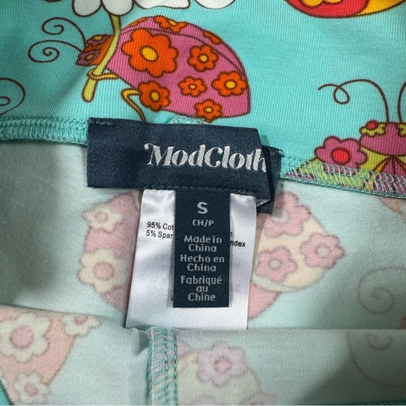 New ModCloth x Marisol Muro City Cyclist Bike Shorts Blue Ladybugs - Picture 5 of 7